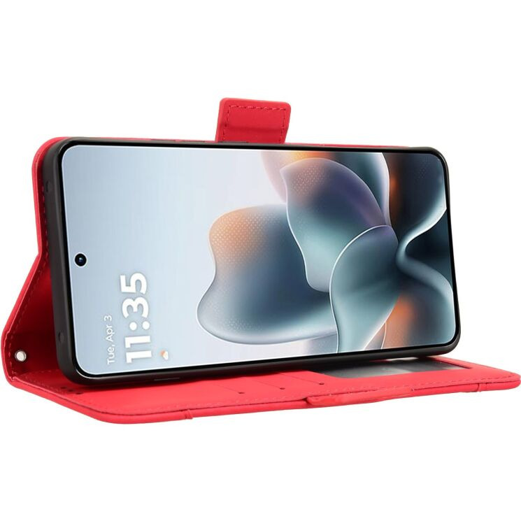 Чехол-книжка с карманами Deexe Wallet Stand для Motorola Edge 70 Max - Red (435505R) Чехол-книжка с карманами Deexe Wallet Stand для Motorola Edge 70 Max - Red: фото 5 из 16