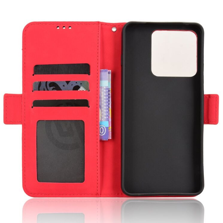 Чехол-книжка с карманами Deexe Wallet Stand для Motorola Edge 70 Max - Red (435505R) Чехол-книжка с карманами Deexe Wallet Stand для Motorola Edge 70 Max - Red: фото 3 из 16