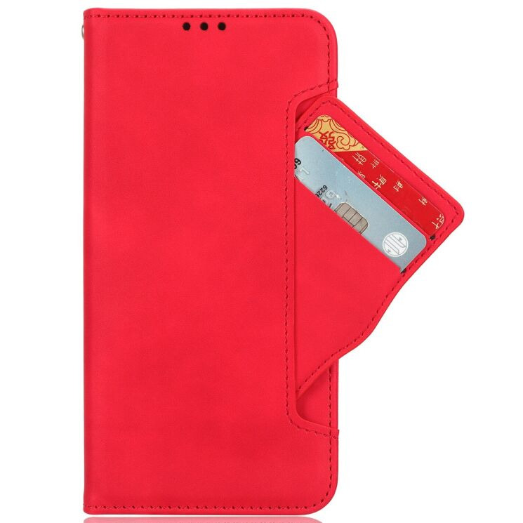 Чехол-книжка с карманами Deexe Wallet Stand для Motorola Edge 70 Max - Red (435505R) Чехол-книжка с карманами Deexe Wallet Stand для Motorola Edge 70 Max - Red: фото 2 из 16