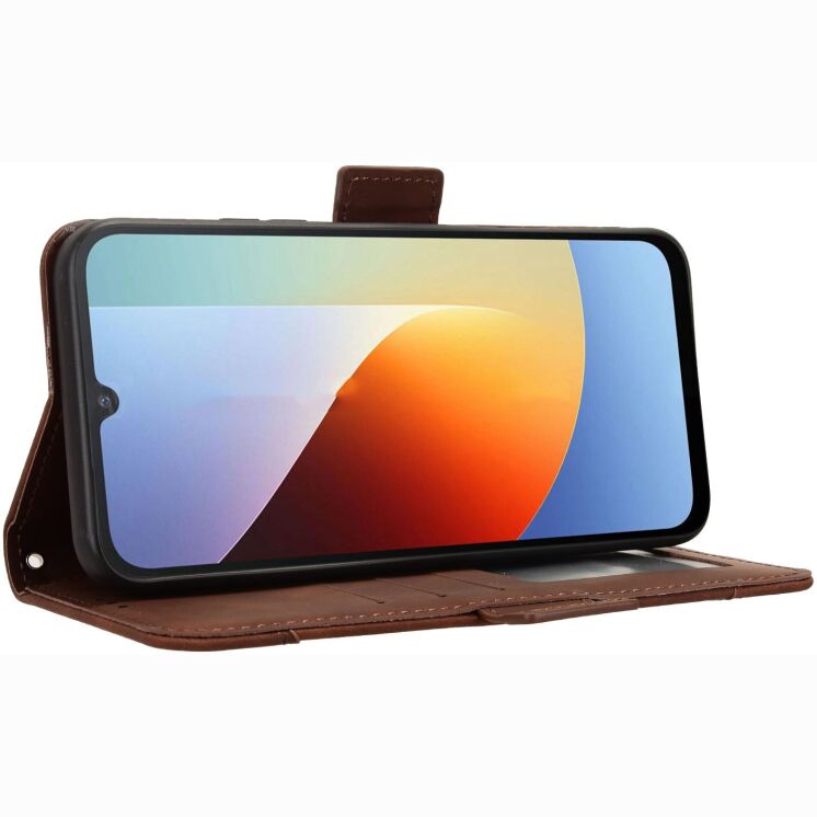 Чохол-книжка з кишеньками Deexe Wallet Stand для Xiaomi Redmi A7 Pro - Brown: фото 5 з 15