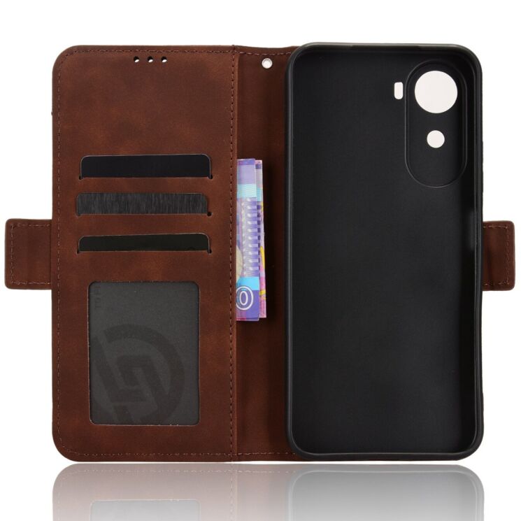 Чохол-книжка з кишеньками Deexe Wallet Stand для Xiaomi Redmi A7 Pro - Brown: фото 3 з 15