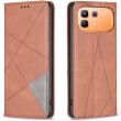 Чехол-книжка с карманами UniCase Geometric Pattern для Infinix Note 60 / 60 Pro - Brown (409300Z)