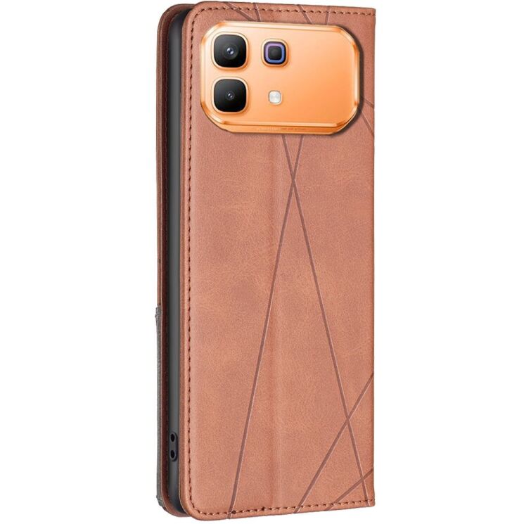 Чохол-книжка з кишеньками UniCase Geometric Pattern для Infinix Note 60 / 60 Pro - Brown (409300Z) Чохол-книжка з кишеньками UniCase Geometric Pattern для Infinix Note 60 / 60 Pro - Brown: фото 3 з 10