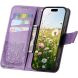 Чохол-книжка з малюнком UniCase Butterfly Pattern для OPPO Reno 16 / 16 Pro - Light Purple (413214LV). Фото 2 з 14