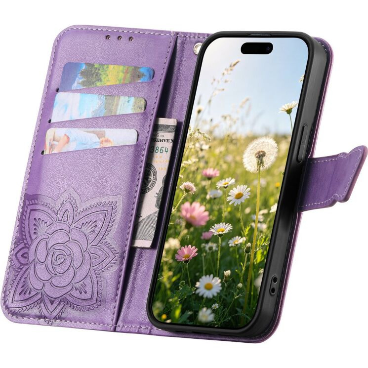 Чохол-книжка з малюнком UniCase Butterfly Pattern для OPPO Reno 16 / 16 Pro - Light Purple (413214LV) Чохол-книжка з малюнком UniCase Butterfly Pattern для OPPO Reno 16 / 16 Pro - Light Purple: фото 2 з 14