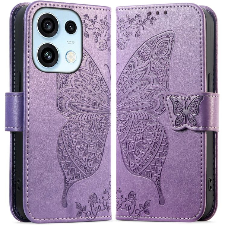 Чохол-книжка з малюнком UniCase Butterfly Pattern для OPPO Reno 16 / 16 Pro - Light Purple (413214LV) Чохол-книжка з малюнком UniCase Butterfly Pattern для OPPO Reno 16 / 16 Pro - Light Purple: фото 1 з 14