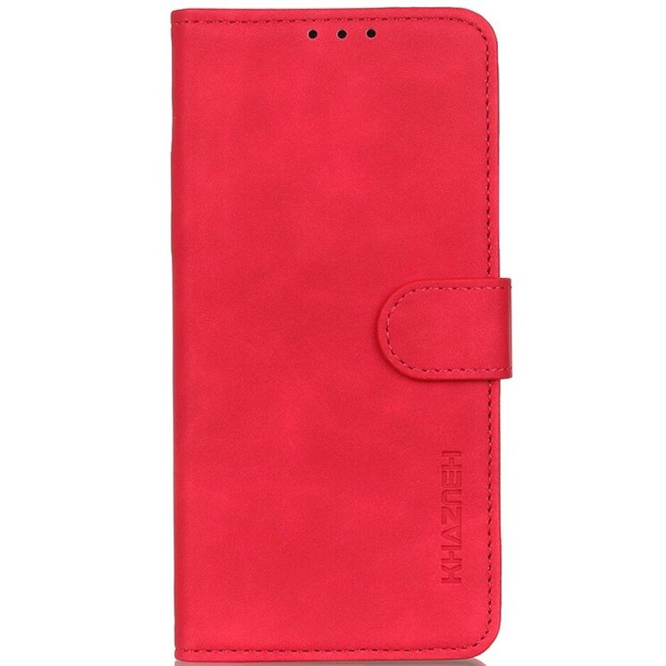 Чехол-книжка с застежкой KHAZNEH Retro Wallet для Samsung Galaxy S26 Plus - Red: фото 4 из 8