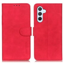 Чехол-книжка с застежкой KHAZNEH Retro Wallet для Samsung Galaxy S26 Plus - Red: фото 1 из 8
