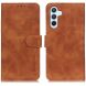 Чехол-книжка с застежкой KHAZNEH Retro Wallet для Samsung Galaxy S26 (S942) - Brown (407229Z). Фото 1 из 8