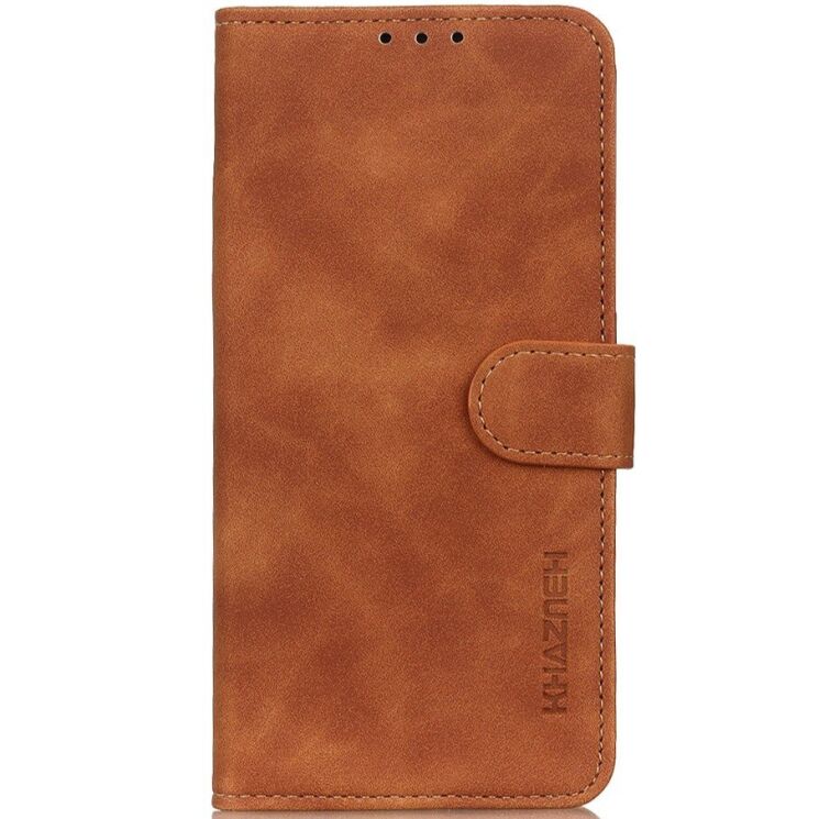 Чехол-книжка с застежкой KHAZNEH Retro Wallet для Samsung Galaxy S26 (S942) - Brown: фото 4 из 8