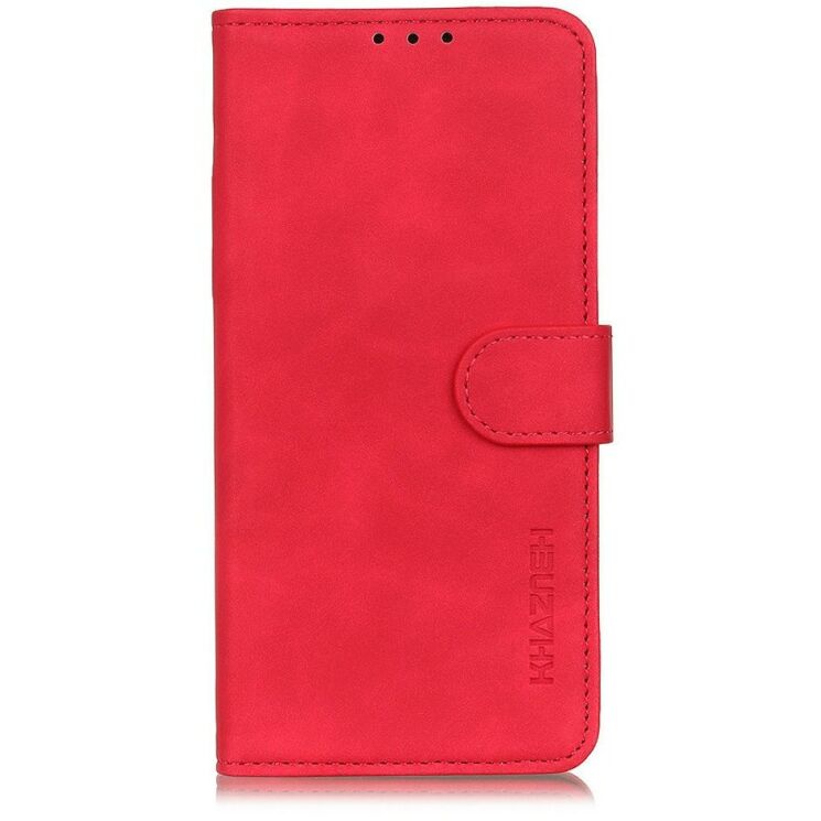 Чехол-книжка с застежкой KHAZNEH Retro Wallet для Xiaomi Redmi A7 Pro - Red: фото 5 из 8