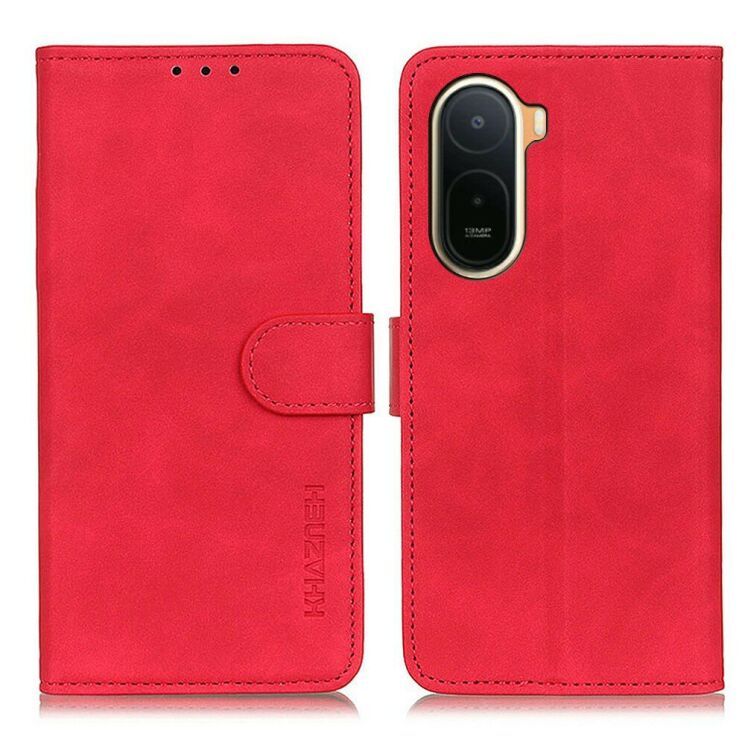 Чехол-книжка с застежкой KHAZNEH Retro Wallet для Xiaomi Redmi A7 Pro - Red: фото 1 из 8