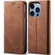 Чехол-книжка UniCase Jeans Wallet для Apple iPhone 16 Pro Max - Coffee (360406C). Фото 1 из 6
