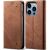 Чехол-книжка UniCase Jeans Wallet для Apple iPhone 16 Pro Max - Coffee: фото 1 из 6