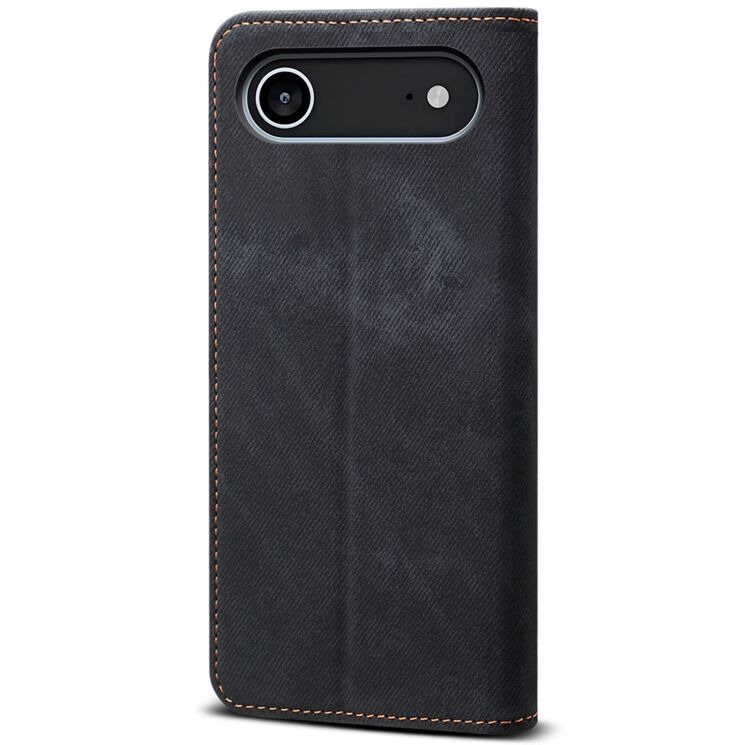 Чехол-книжка UniCase Jeans Wallet для Apple iPhone 17 Air - Black: фото 6 из 6