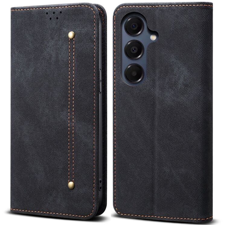 Чехол-книжка UniCase Jeans Wallet для Samsung Galaxy A17 (A175) - Black: фото 1 из 6