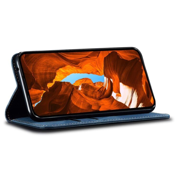 Чохол-книжка з кишеньками UniCase Jeans Wallet для Xiaomi 15T Pro - Blue: фото 3 з 6
