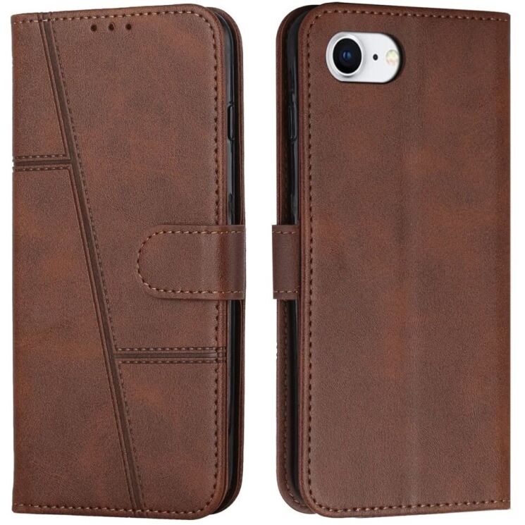 Чехол-книжка UniCase Jet Cover для Apple iPhone 16e - Brown: фото 1 из 10