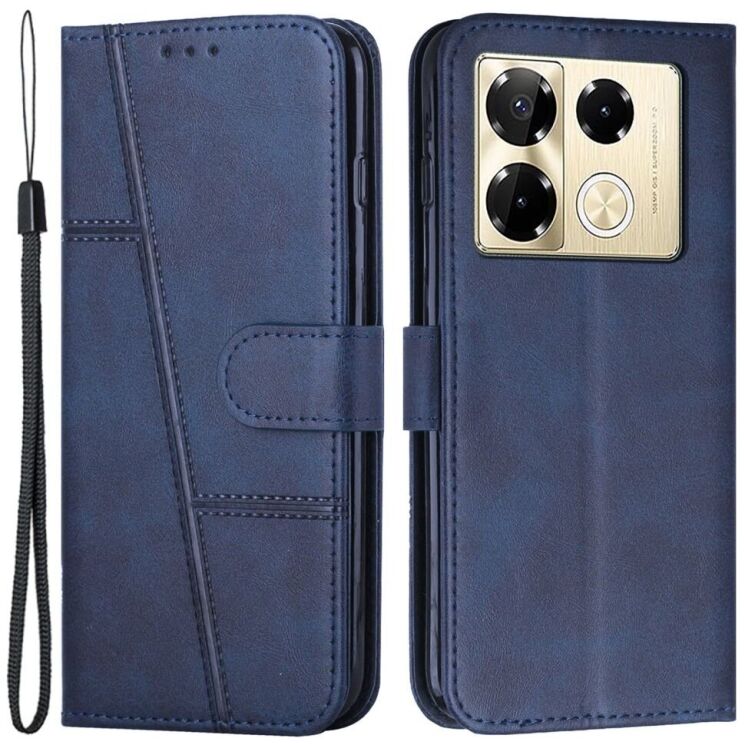Чехол-книжка UniCase Jet Cover для Infinix Note 40 Pro - Sapphire: фото 1 из 11