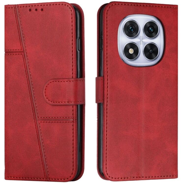 Чехол-книжка UniCase Jet Cover для Xiaomi Redmi Note 14 Pro 5G / Note 14 Pro Plus / Poco X7 - Red: фото 1 из 10