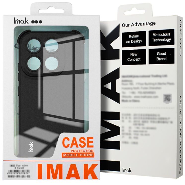 Чехол с усиленными углами IMAK Airbag MAX Case для OPPO Reno 15 - Matte Black: фото 6 из 6