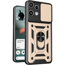 Чохол із захистом камери Deexe Armor Shield для Nothing Phone (3a) Lite - Gold: фото 1 з 9