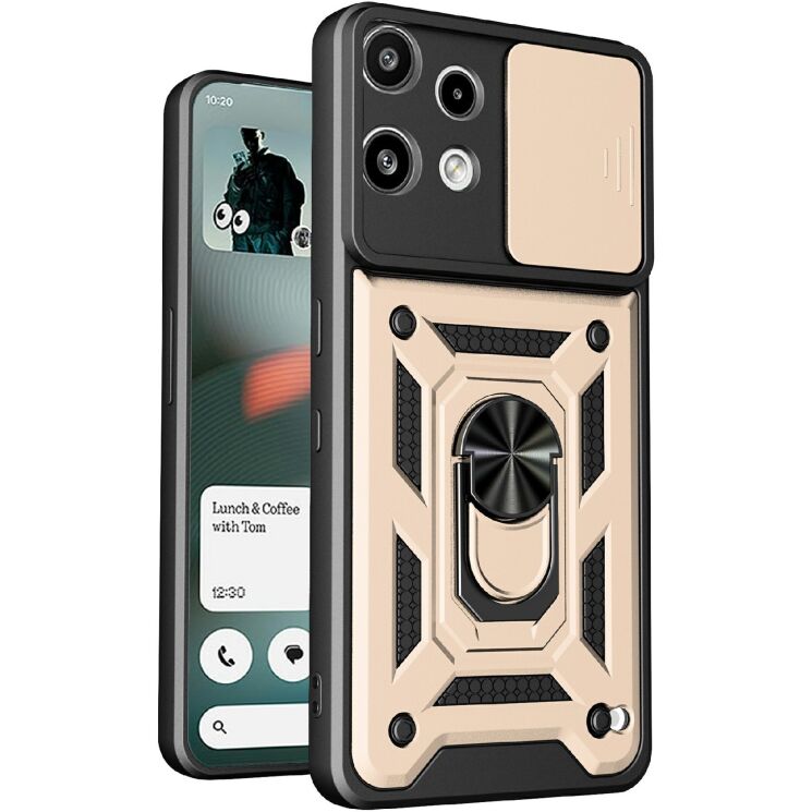 Чохол із захистом камери Deexe Armor Shield для Nothing Phone (3a) Lite - Gold: фото 1 з 9