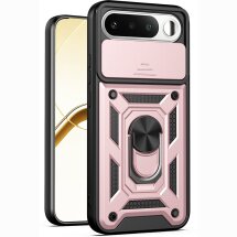 Чохол із захистом камери Deexe Armor Shield для Realme 16 - Rose Gold: фото 1 з 9