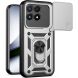 Чохол із захистом камери Deexe Armor Shield для Xiaomi Poco F9 Pro - Silver (429125S). Фото 1 з 9