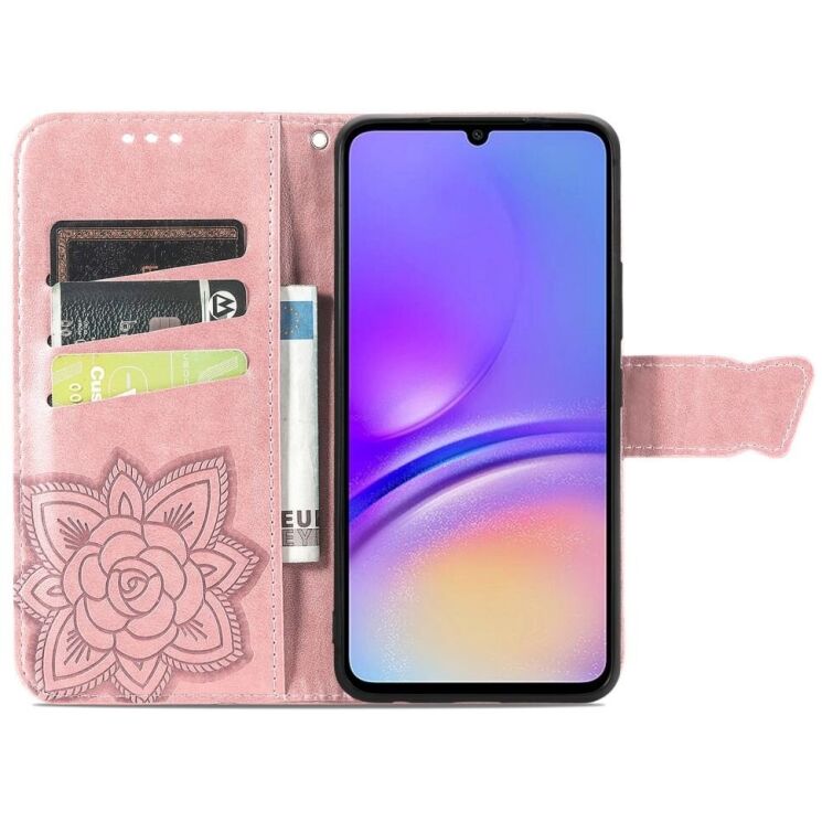 Чехол UniCase Butterfly Pattern для Samsung Galaxy A05 (A055) - Rose Gold: фото 2 из 6