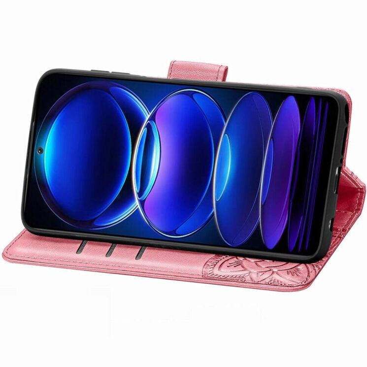Чехол UniCase Butterfly Pattern для Xiaomi Poco X5 Pro / Redmi Note 12 Pro 5G - Pink: фото 3 из 8