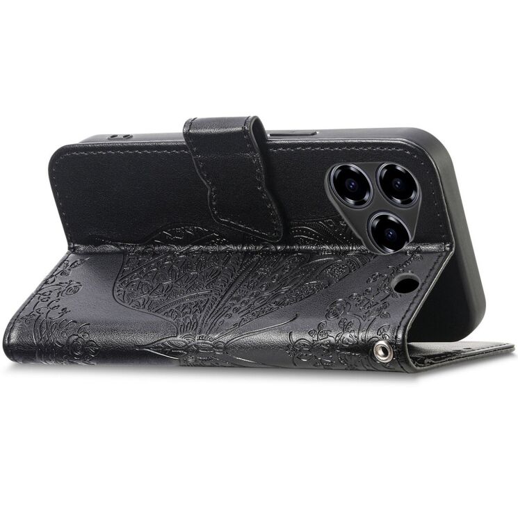 Чехол UniCase Butterfly Pattern для ZTE Blade A76 - Black: фото 3 из 10