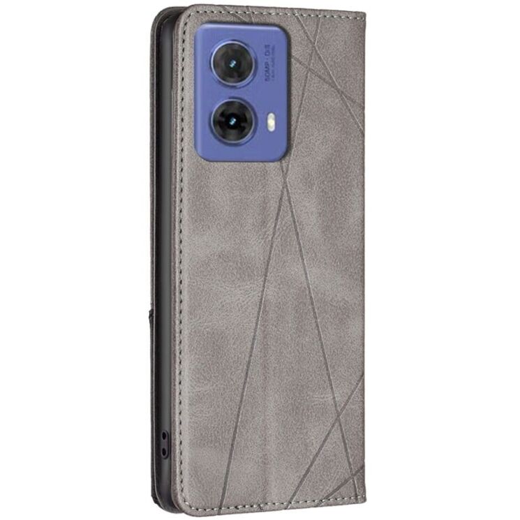 Чехол UniCase Geometric Pattern для Motorola Moto G85 - Grey: фото 3 из 8