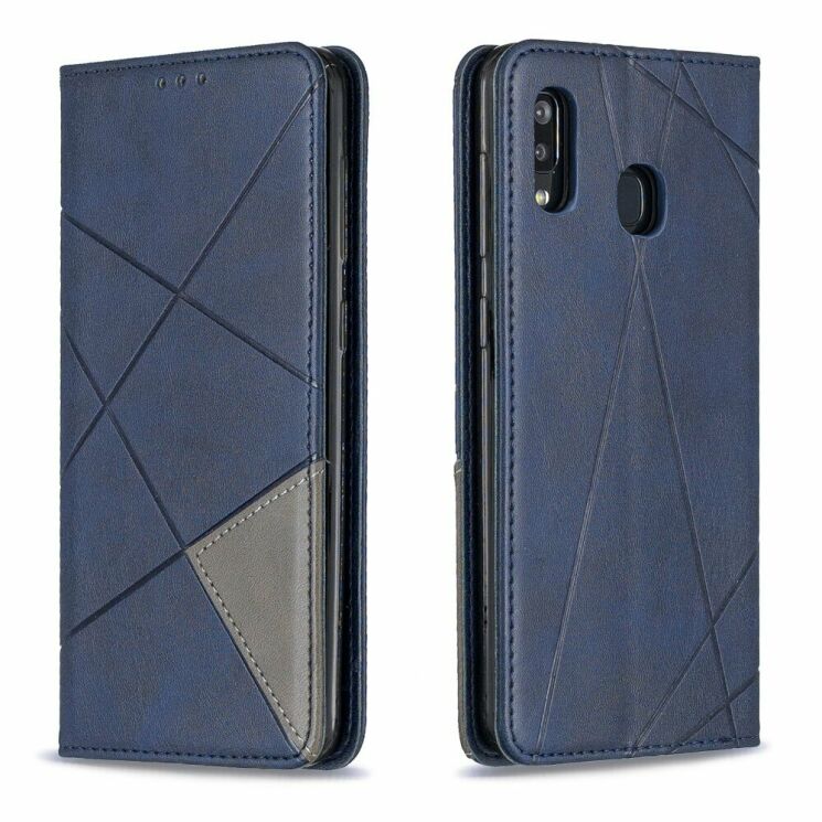 Чохол UniCase Geometric Pattern для Samsung Galaxy A20 (A205) / A30 (A305) - Blue: фото 6 з 11