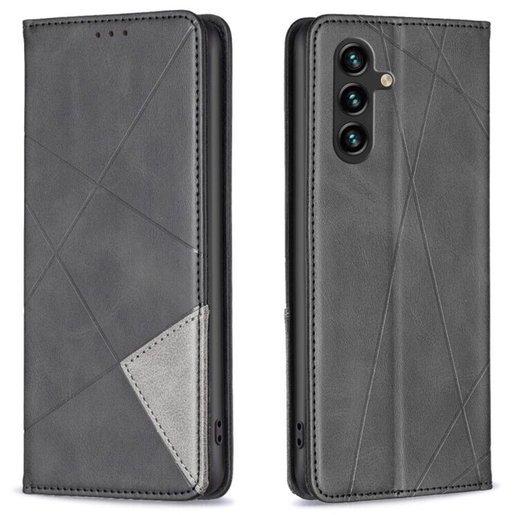 Чехол UniCase Geometric Pattern для Samsung Galaxy A36 (A366) - Black: фото 1 из 6