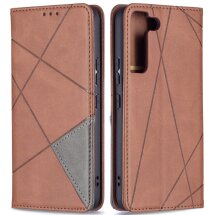 Чехол UniCase Geometric Pattern для Samsung Galaxy S22 (S901) - Brown: фото 1 из 9