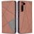 Чехол UniCase Geometric Pattern для Samsung Galaxy S22 (S901) - Brown: фото 1 из 9