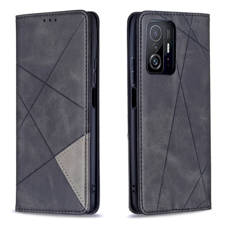 Чехол UniCase Geometric Pattern для Xiaomi Mi 11T / 11T Pro - Black: фото 2 из 10