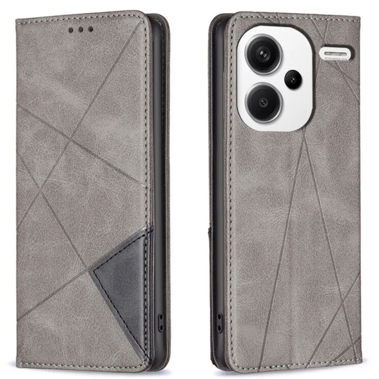 Чохол UniCase Geometric Pattern для Xiaomi Redmi Note 13 Pro+ - Grey: фото 1 з 7