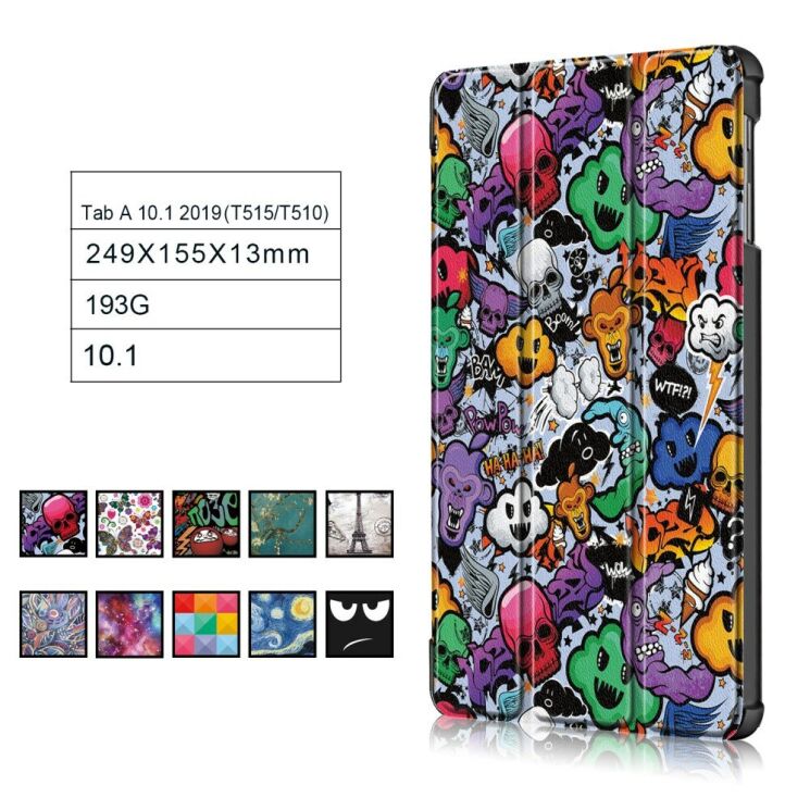 Чехол UniCase Life Style для Samsung Galaxy Tab A 10.1 2019 (SM-T510/515) - Skull Monster: фото 12 из 12