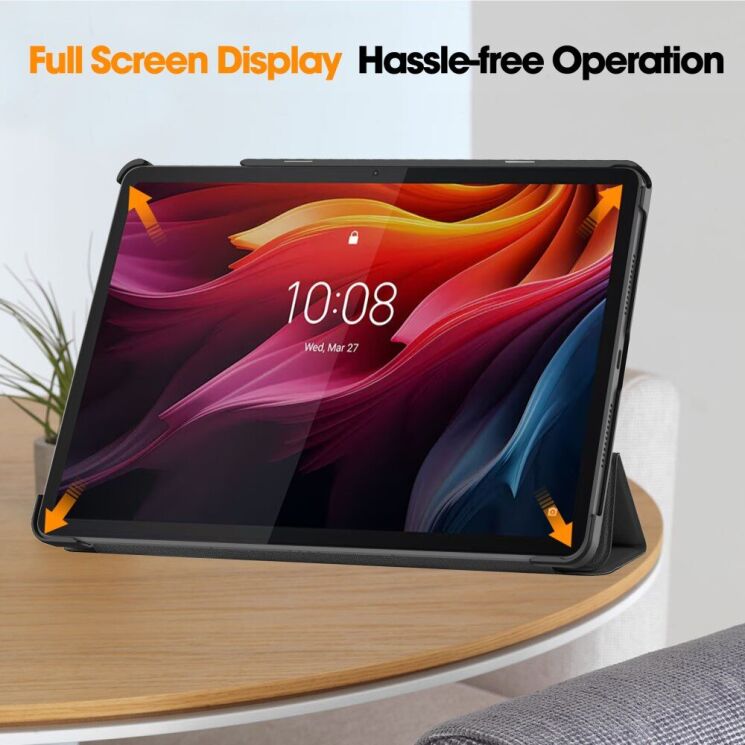 Чехол UniCase Slim для Lenovo Tab K11 Plus - Dark Blue: фото 7 из 10