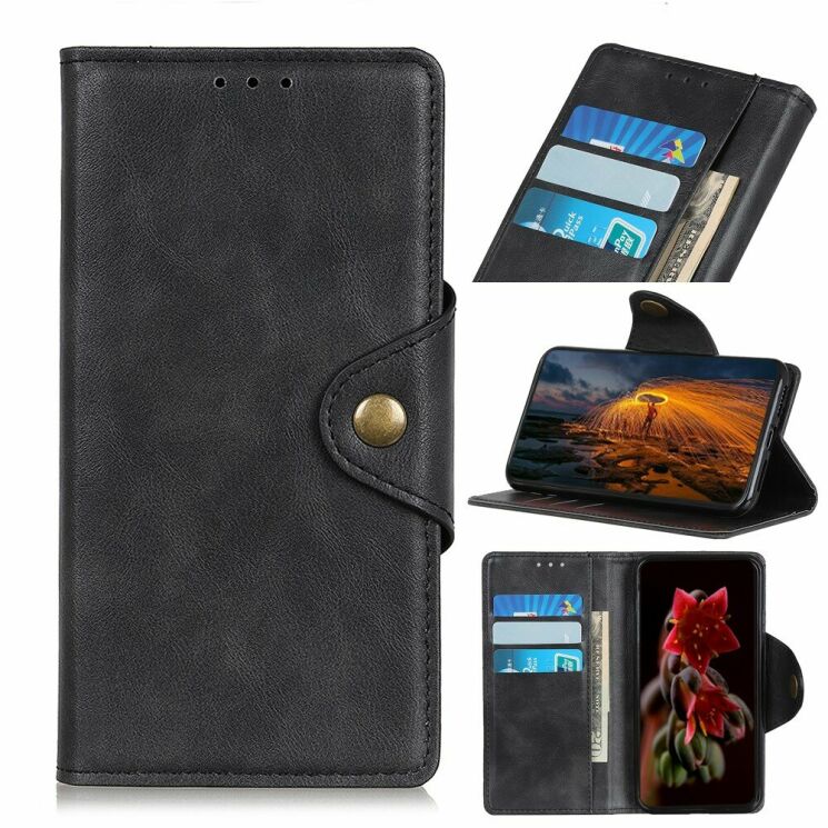 Чехол UniCase Vintage Wallet для Xiaomi Redmi K30 / Poco X2 - Black: фото 1 из 13