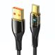 Кабель ESSAGER Interstellar Transparent Design USB to Type-C (7A, 1m) EXCT-XJ01-P - Black (896133B). Фото 1 з 15