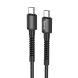 Кабель Hoco X71 Especial Type-C to Type-C (60W, 1m) - Black (896003B). Фото 1 з 6