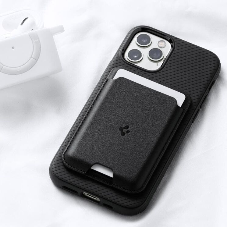 Кардхолдер Spigen (SGP) Valentinus (MagFit) AMP02284 - Black: фото 19 из 21