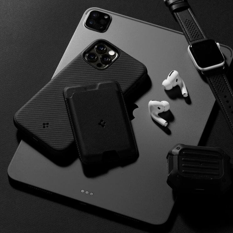 Кардхолдер Spigen (SGP) Valentinus (MagFit) AMP02284 - Black: фото 18 из 21