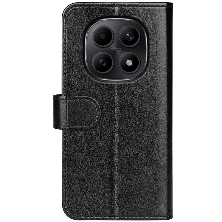 Классический чехол-книжка Deexe Wallet Style для Xiaomi Redmi Note 15 - Black: фото 5 из 6
