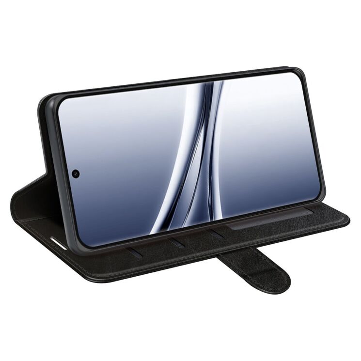 Классический чехол-книжка Deexe Wallet Style для Xiaomi Redmi Note 15 - Black: фото 3 из 6