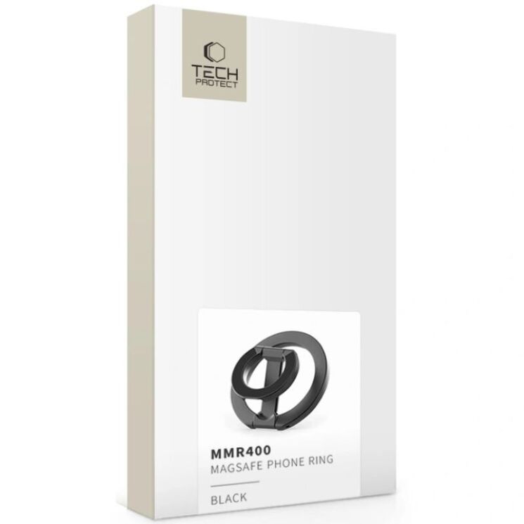 Кільце-тримач для смартфона Tech-Protect MMR400 Magnetic - Black: фото 3 з 5