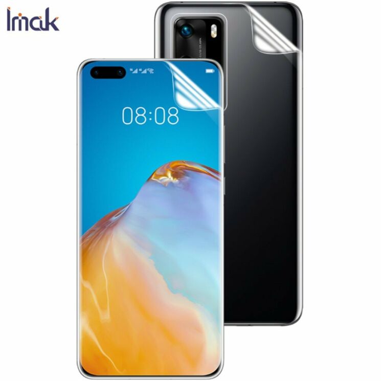Комплект защитных пленок на заднюю панель IMAK Full Coverage Hydrogel Film для Huawei P40 Pro: фото 2 из 16